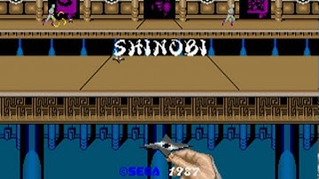 Shinobi (Sega 1987)  Attract Mode 60fps