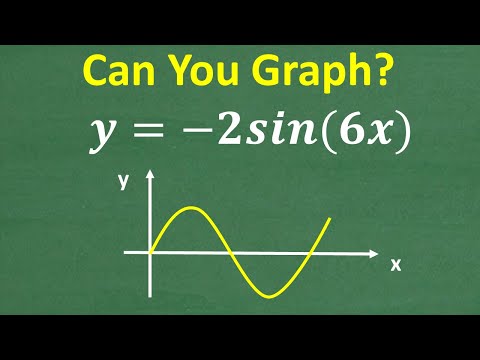 How to graph sin functions - step by step example