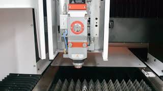 Video showing cutting stainless steel plates with the TPF3030M cutting machine