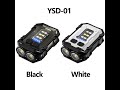 Portable Keychain Light Mini Flashlight Outdoor Waterproof Emergency WorkLamp Multi-function Warning