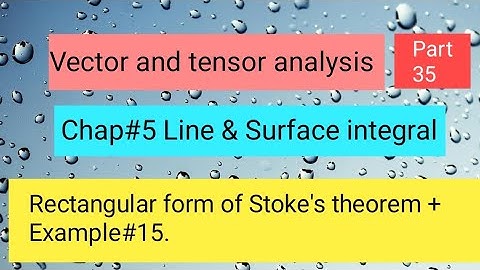 Rectangular form of Stoke