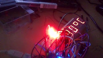 Atmega 328 clock, thermometer, switch with ir sensor