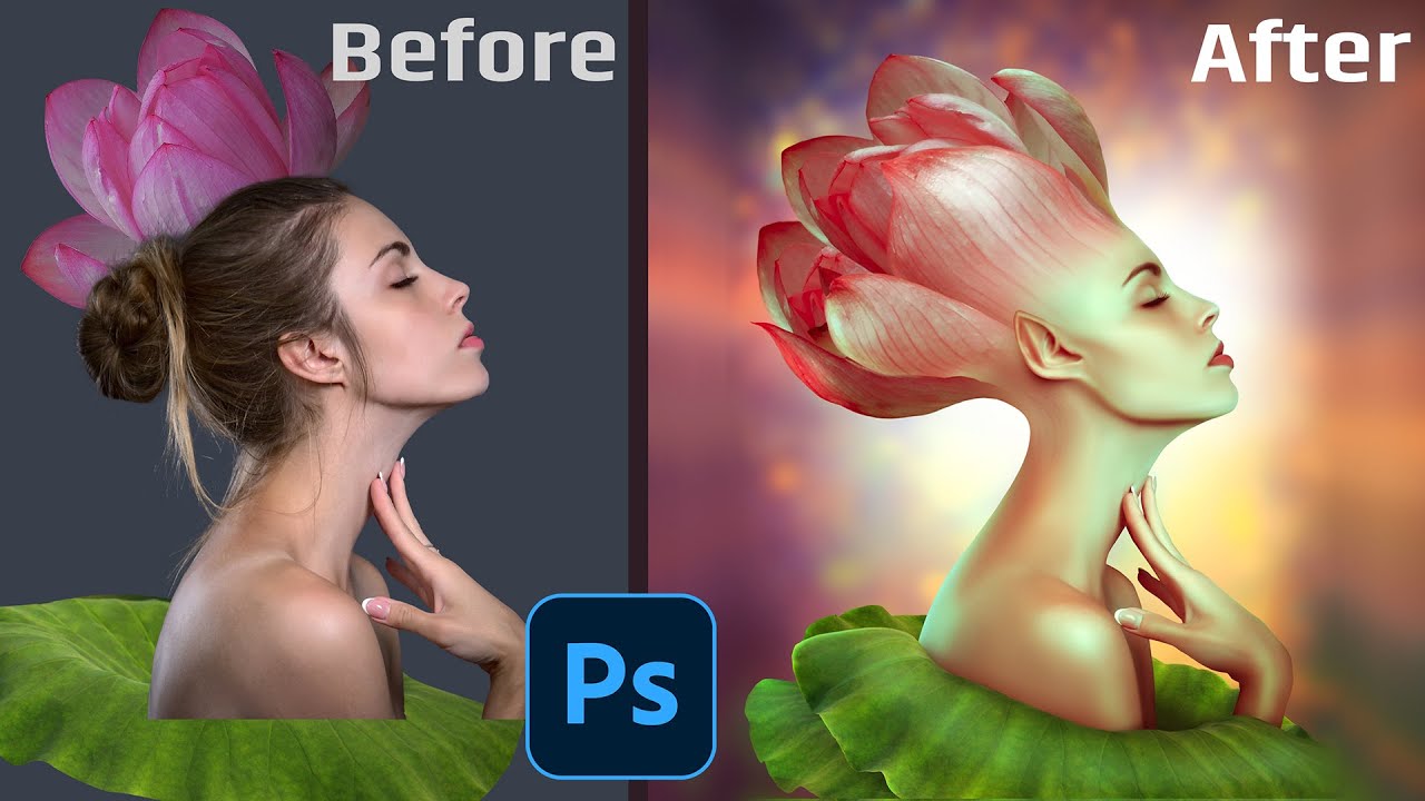 LotusGirl Manipulation Photoshop|Tutorial