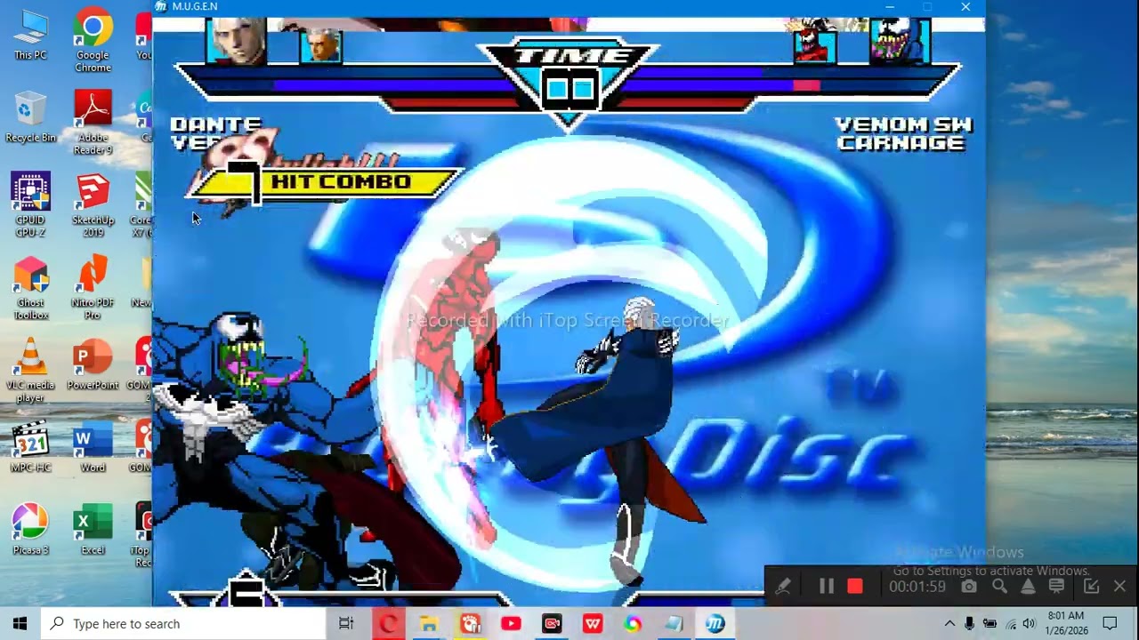 Mugen Battle Dante and Vergil vs Venom SW and Carnage