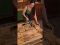 CREATE Your Dream Pallet Table for PERFECT Organization Now 👍 ♻️ #ecofriendly #hack
