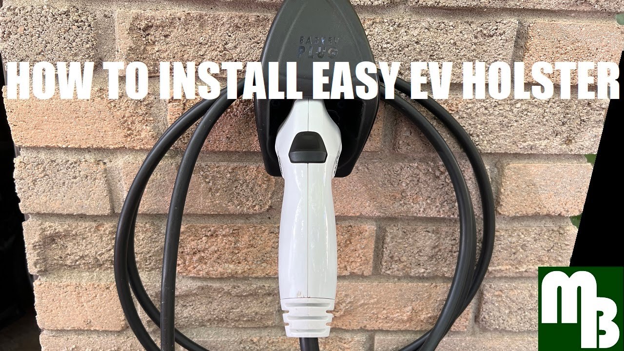 How to install Easy EV Charger Cable Holster Holder Quick and Easy