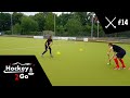 Field hockey 14  training  passing and receiving the ball in move