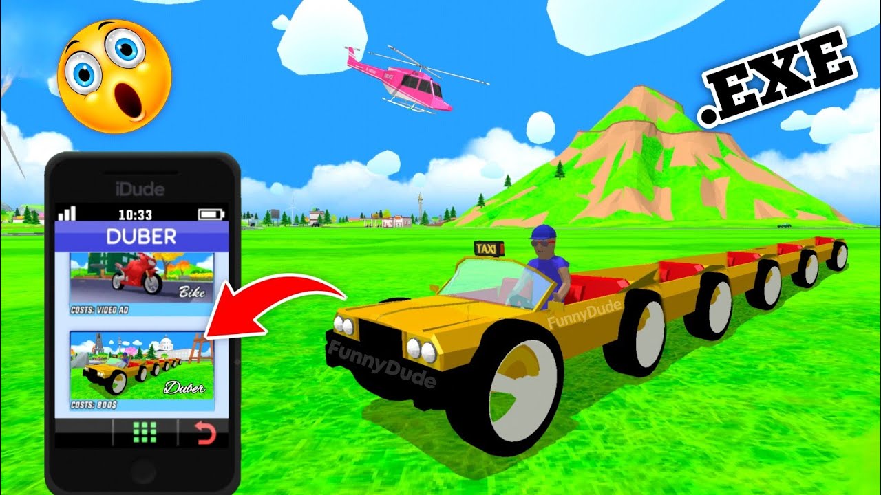 Dude Theft Wars .EXE Funny Moments #22 | Funny Duber Taxi in Dude Theft Wars😁🚕 | FunnyDude