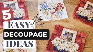 Easy Decoupage Crafts Tutorial: Transform Napkins with These Simple DIY Ideas!