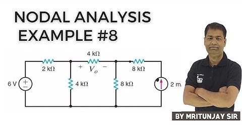 3.08 Nodal Analysis Numerical Example #8 in Hindi | Basic Electrical Engineering