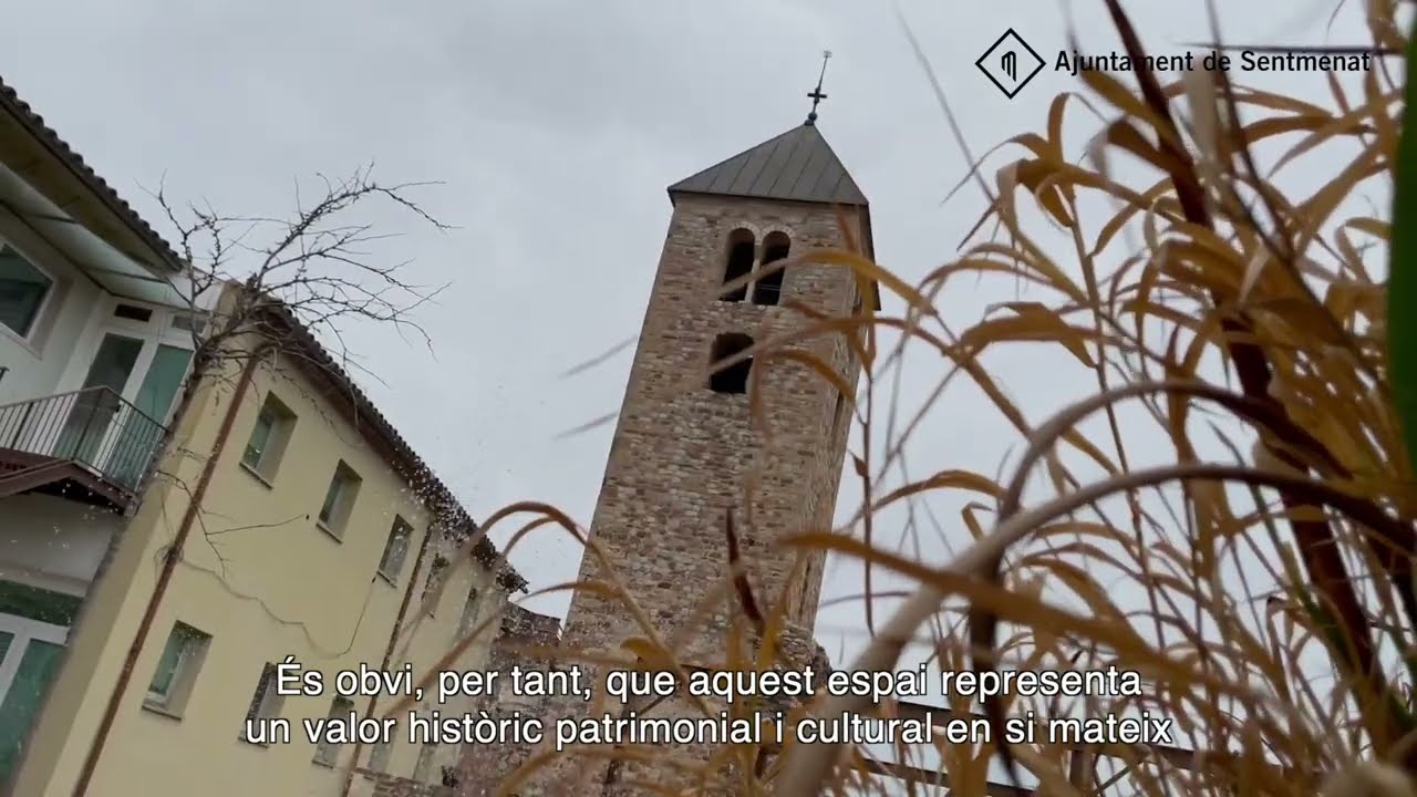 Pati de l'església de Sentmenat