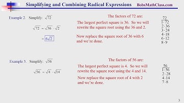 9.3 Simplifying and Combining Radical Expressions