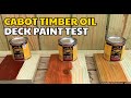 Cabot Australian Timber Oil Stain Test | Deck painting