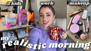 A very *real* morning routine  mom of 2 little ones  vlog style!