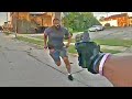 Man Gets Shot After Charging At Cop With Two Sai-Style Knives