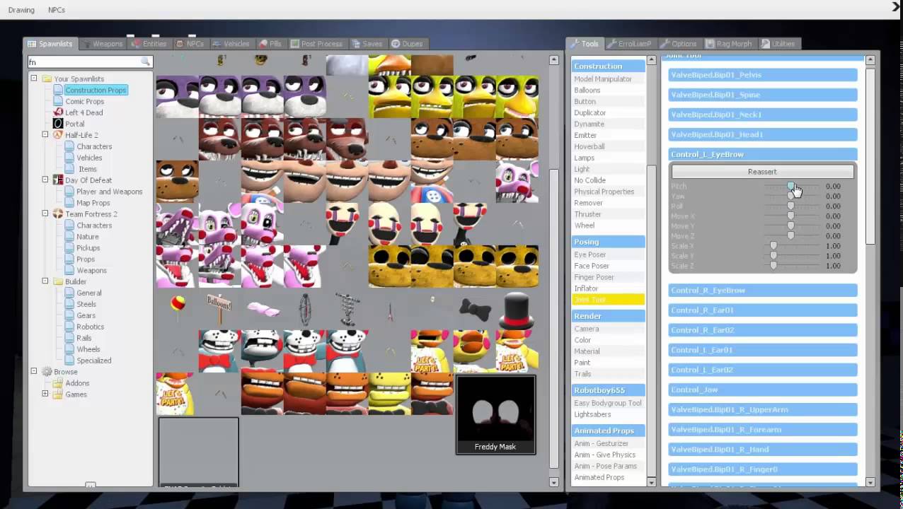 GARRY´S MOD: algunos addons buenos de five nights at freddy's y 2 tool ...