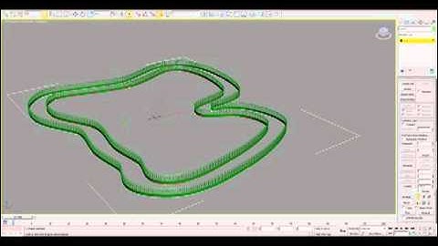 How to make Race cycle in 3D max by using RAIL CLONE