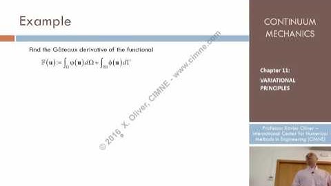 Continuum Mechanics - Ch 11 - Lecture 2 - Functionals