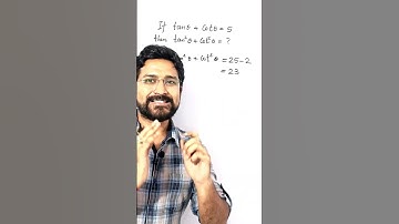 If tan theta + cot theta = 5 then find tan square theta + cot square theta | Trigonometry class 10