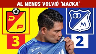 Pereira 3-2 Millonarios - Liga Dimayor 2025-II - Goles, Resumen y Polémicas