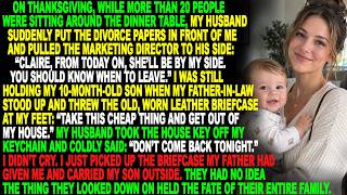 On Thanksgiving, My Husband Served Me Divorce Papers And Threw Me Out | Family Conflict Story