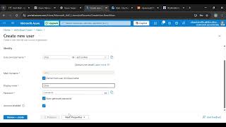 Creating Microsoft Entra ID Single User