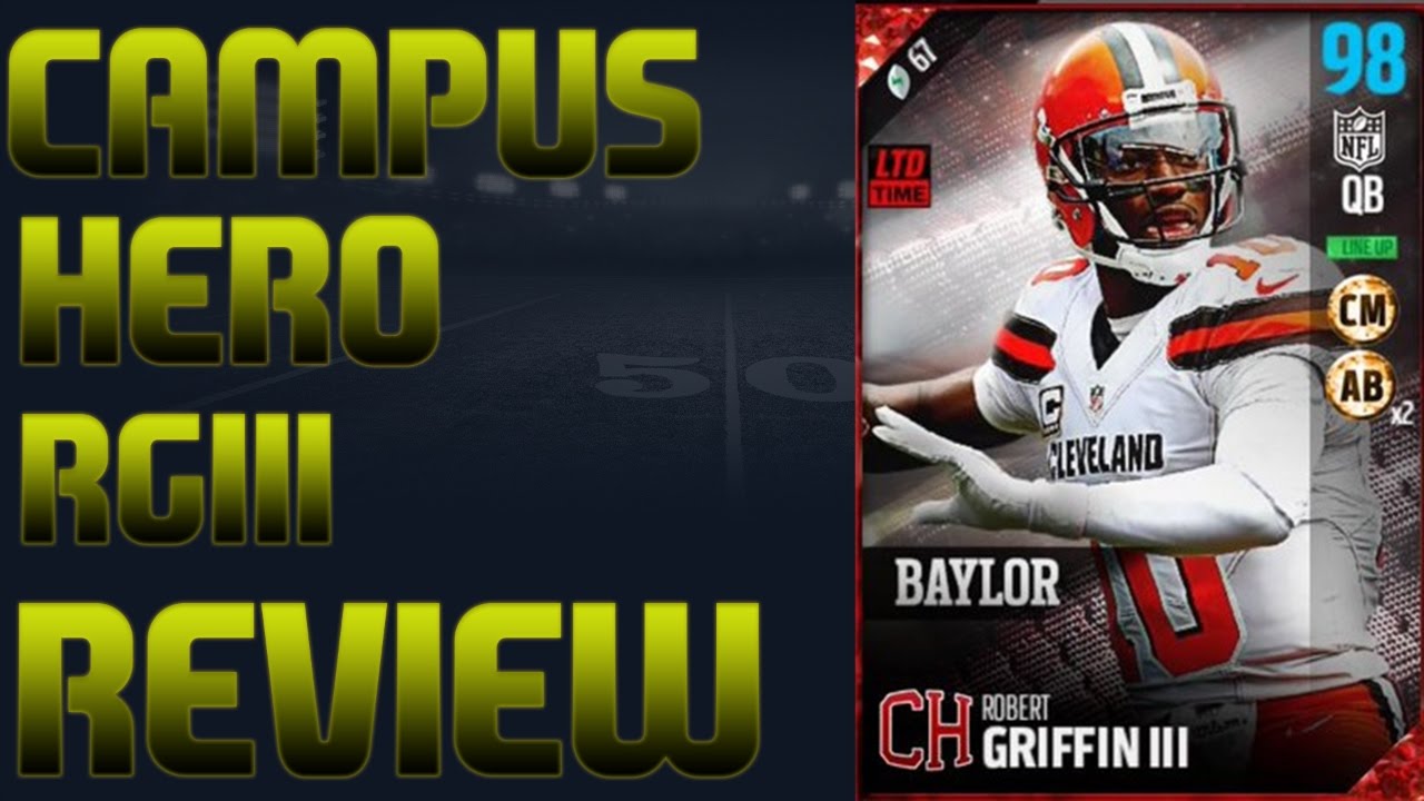 Campus Hero Robert Griffin III Player Review | Is he Like Mike? | Madden 17 Player Review
