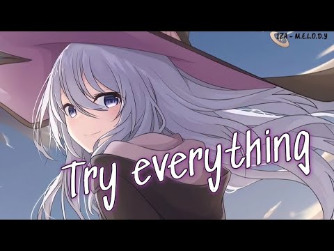 Nightcore- Try Everything | Lyrics (Shakira) - YouTube