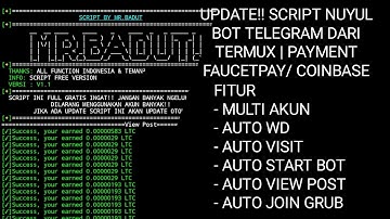 (UPDATE) SCRIPT NUYUL CLICK BOT TELEGRAM VIA TERMUX PAYMENT FAUCETPAY COINBASE