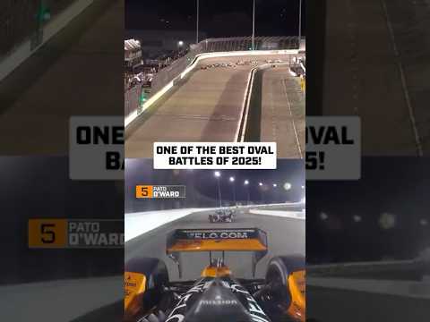 Now THAT&#39;S how you battle it out on an oval 😮 💨 #indycar #racing #patooward