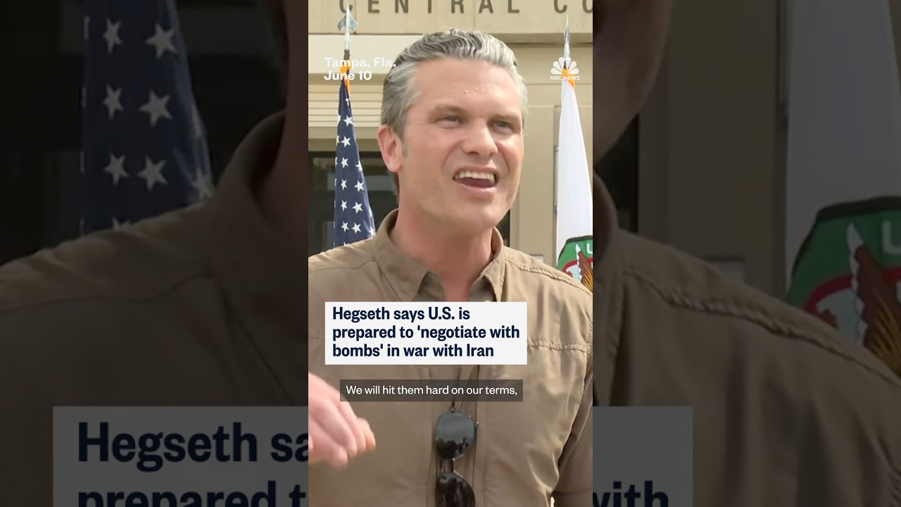 Hegseth says U.S. is prepared to ‘negotiate with bombs’ in war with Iran