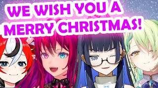 Bae, Kronii, Fauna, and IRyS Start Singing We Wish You a Merry Christmas
