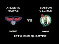 NBA 2K10 Gameplay Atlanta Hawks Vs Boston Celtics 1st 2nd Quarter 