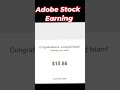 Adobe Stock Earning