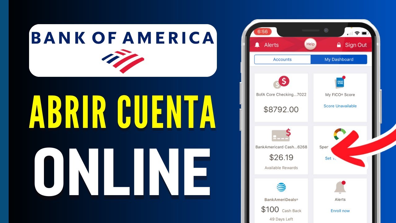 Cómo abrir una cuenta online en Bank of America paso a paso