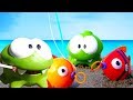 Om Nom Stories: on the beach for kids. Toy videos.