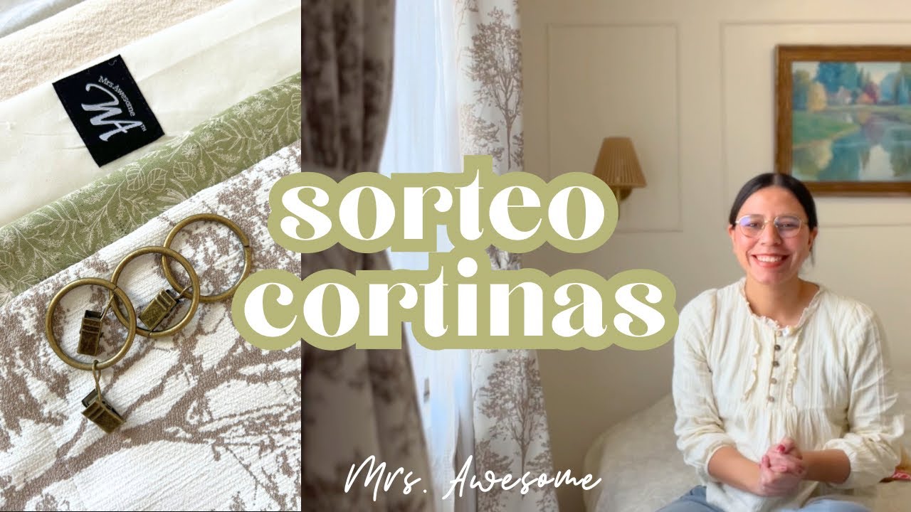 SORTEO de cortinas 🪟✨ Tour y cambio total en mi habitación antes y después