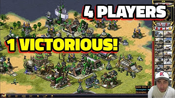Insane 1‑Hour Free‑For‑All — Red Alert 2 Yuri’s Revenge | 4 Players, Only 1 Winner