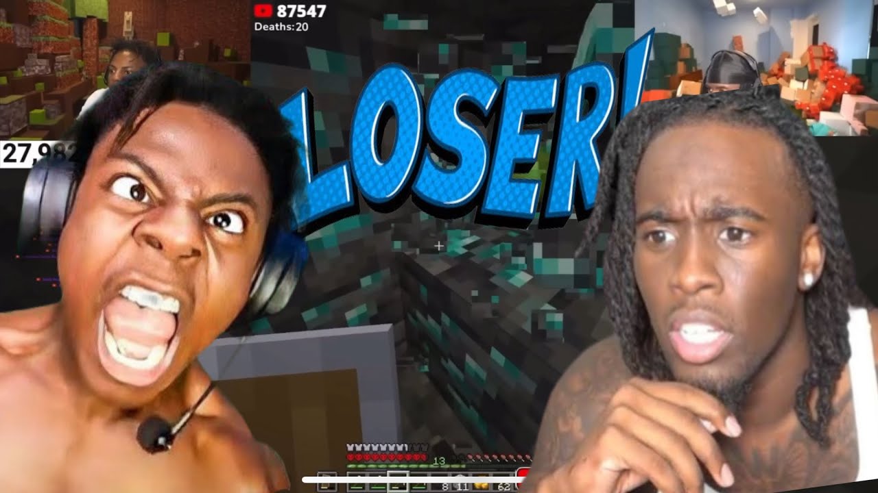Speed and Kai Cenat Funny Moments in Minecraft pt.2 😂🤣| Ishowspeed ...