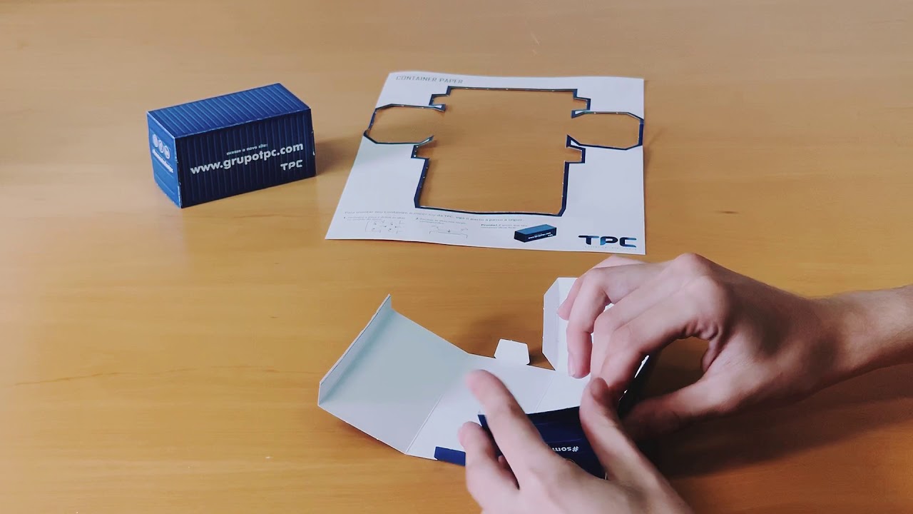 Toy Container Paper É de papel: Paper Toy Container - YouTube