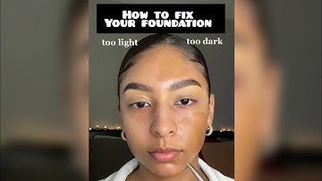 How To Fix Your Foundation In 2023😜 #shorts #youtubeshorts  #makeup  #foundationhacks