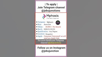 Mphasis #recruitment | #shorts #youtubeshorts #jobs #jobsearch #mphasis #job #itjobs #associate