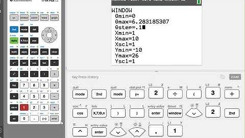 Section 10.6 Graphing a polar function on a TI-84 (Fall 2021)