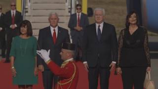 Vice President Mike Pence and Second Lady Karen Pence Arrive in Montenegro – Video HD 1