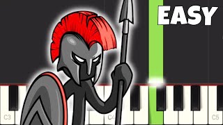 Stick War Legacy - This Is Sparta - EASY Piano Tutorial @pianomonkeys