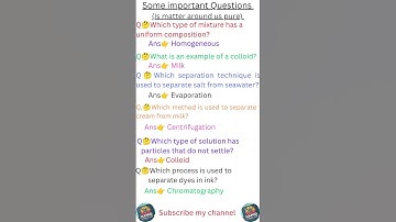 Is mater around us pure?class 9 science chapter 2 ||  some important short questions @MKRClasses