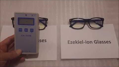 Negative ion Testing on Ezekiel-ion Glasses
