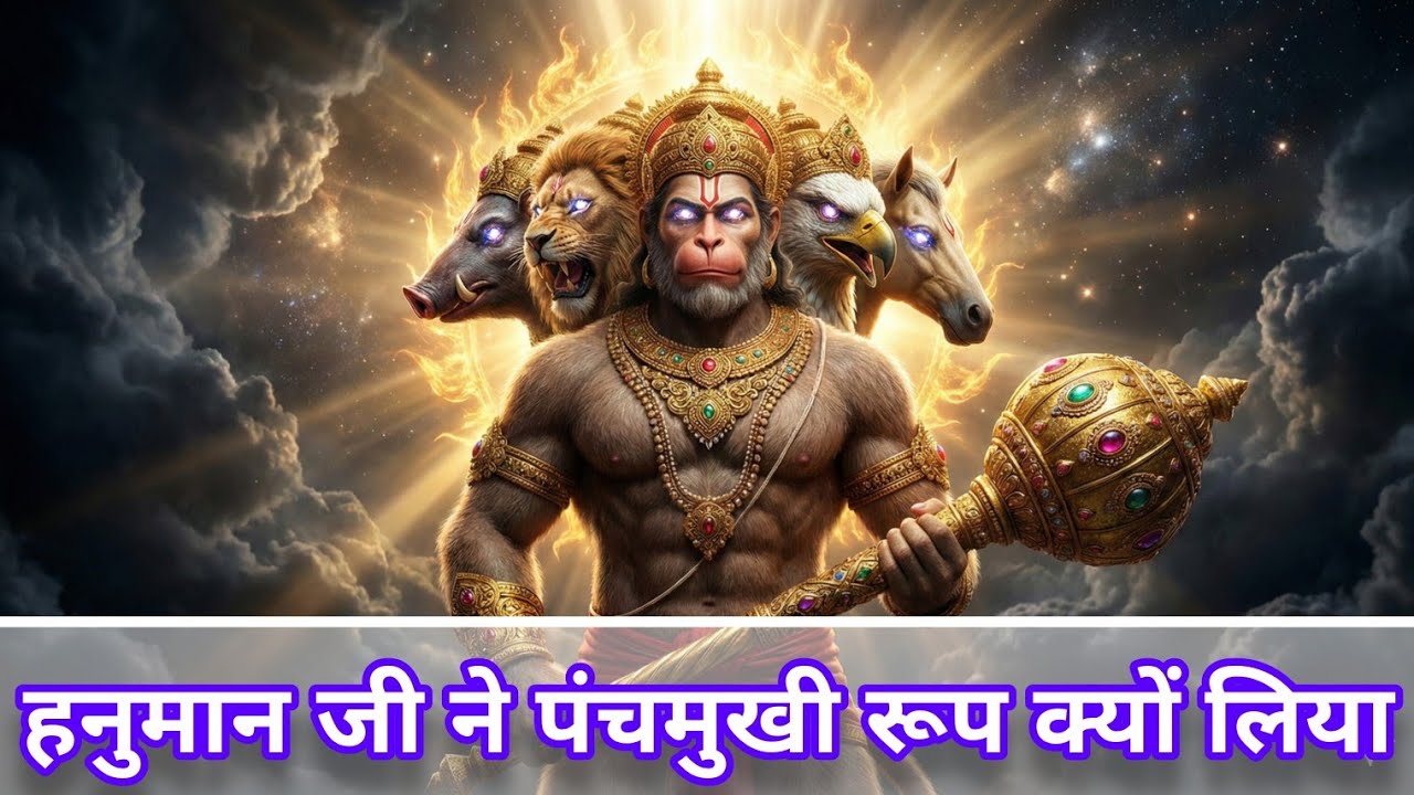 हनुमान जी को पंचमुखी रूप क्यों लेना पड़ा ? | पाताल लोक का महासंग्राम | Ramayan Unknown Story