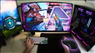 Relaxing 360Hz POV Valorant Gameplay + Keyboard & Mouse ASMR | Study Music Background 🎮🎶 | 4K 60 FPS