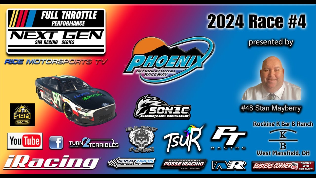 Full Throttle Next Gen Sim Racing Series 2024 Race #4 - YouTube